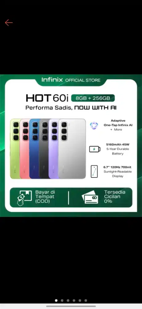 Infinix Hot 60i BNIB New Masih Segel 8/256