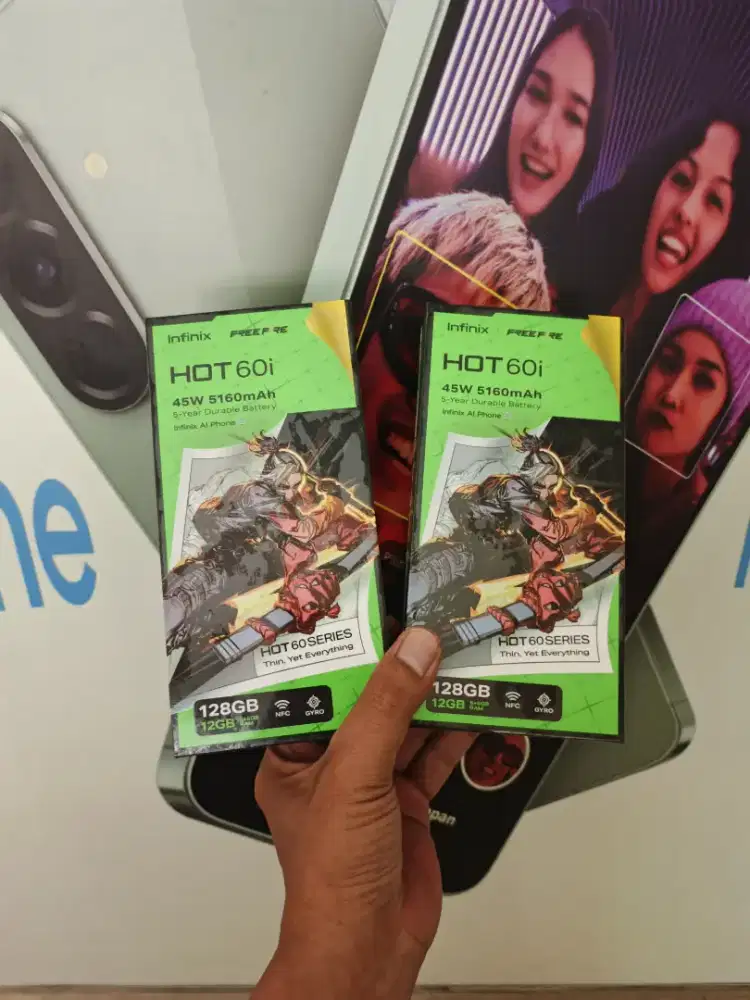 [ Fast respon wa ] Infinix Hot 60i NFC 6+6/128 Garansi resmi 1thn
