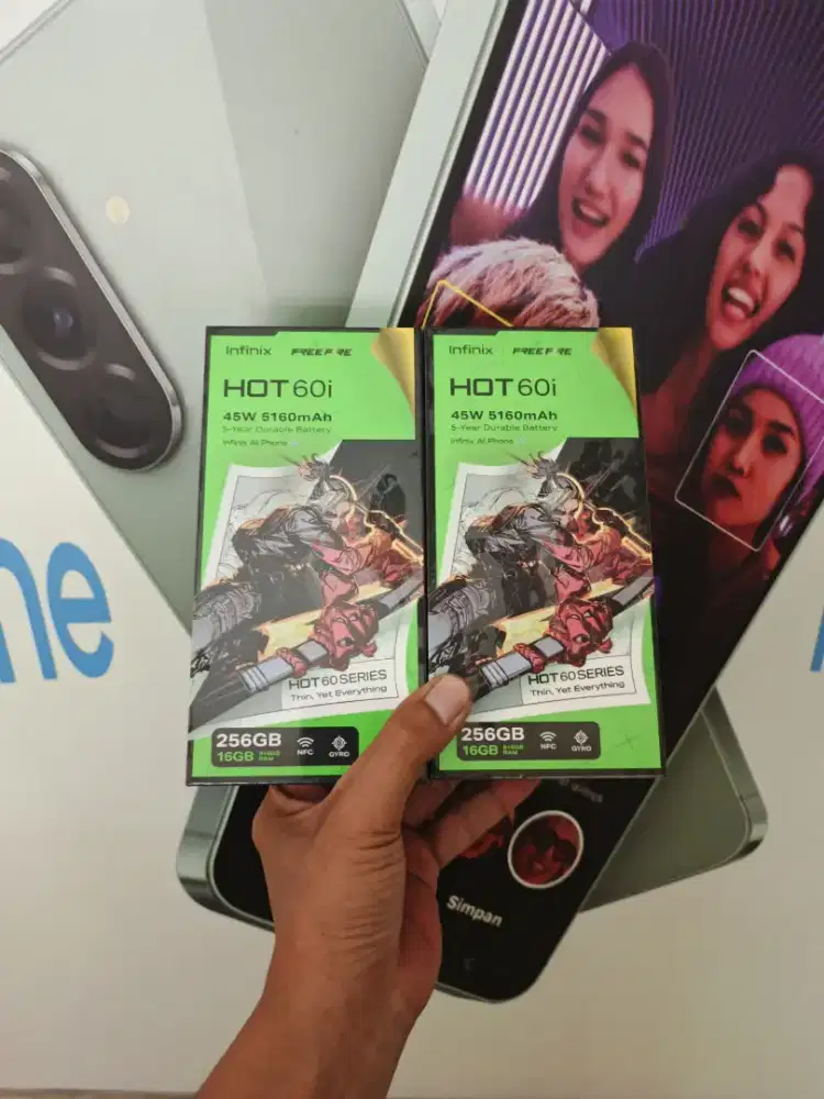 [ Fast respon wa ] Infinix Hot 60i NFC 8+8/256 Garansi resmi 1thn