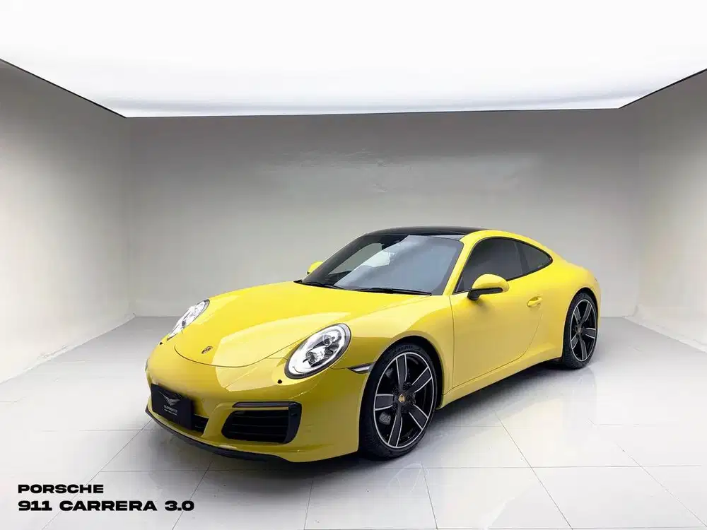 PORSCHE 911 CARRERA 3.0 ATPM 2018 Yellow on Brown — KM 6.000