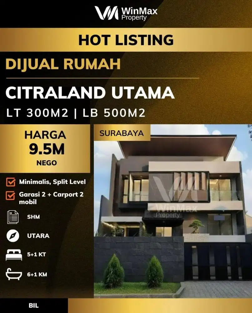 Dijual rumah mewah bukit golf international BGI citraland marmer