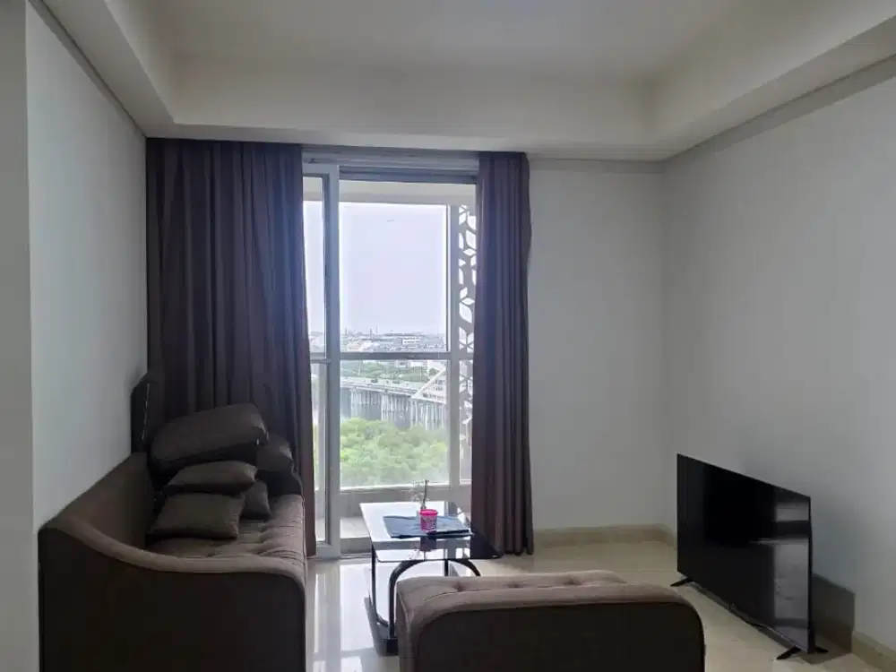 Disewakan Apartemen Gold Coast PIK, 2BR+1, 90m2, Full Furnish