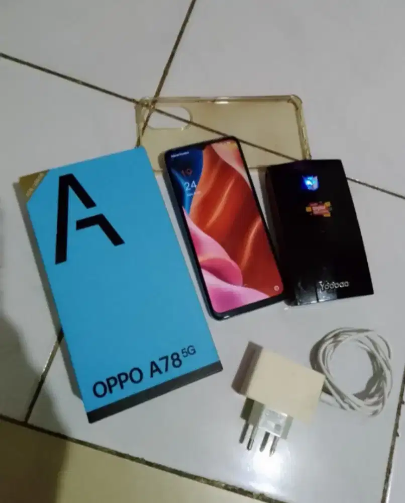 Aksesoris hape Oppo a78 5G ram8+4gb +powerbank normal jaya.