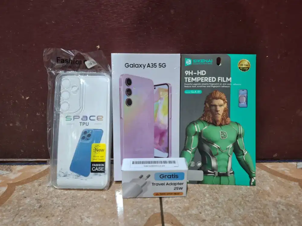 Samsung A35 5G 8/256 fresh tersegel free adaptore 25w