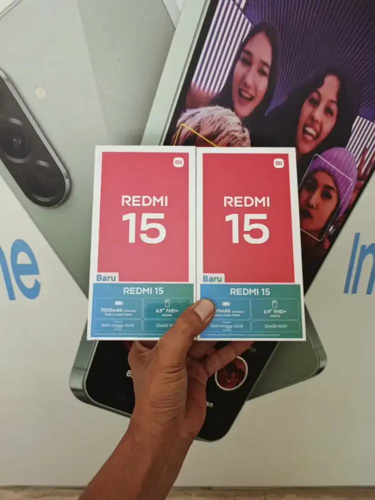 [ Fast respon wa ] Redmi 15 NFC 8+8/256 Garansi resmi 15bln
