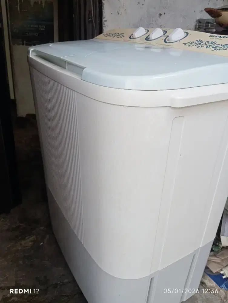 mesin cuci Sharp 8 kg 2 tabung normal