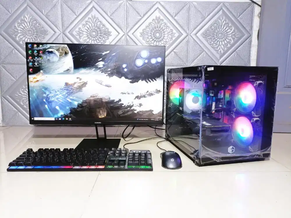 Siap tempur PC 1set core-i9 ram 16gb SSD 512gb VGA 8gb 24Inchi