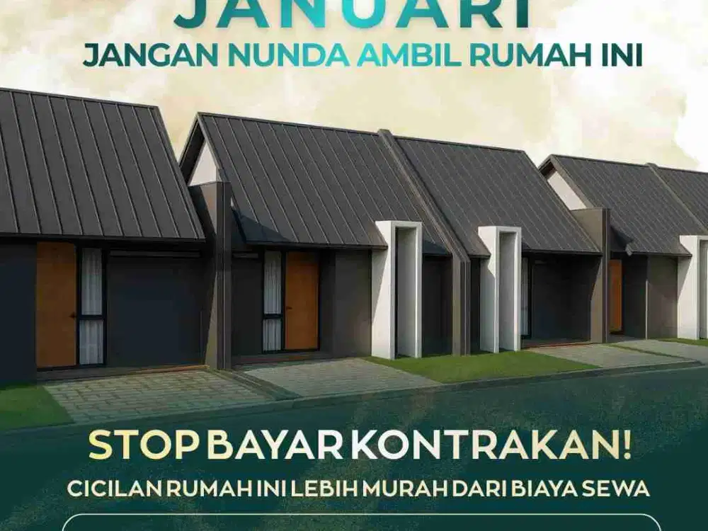 rumah subsidi siap huni angsuran flat sampai lunas