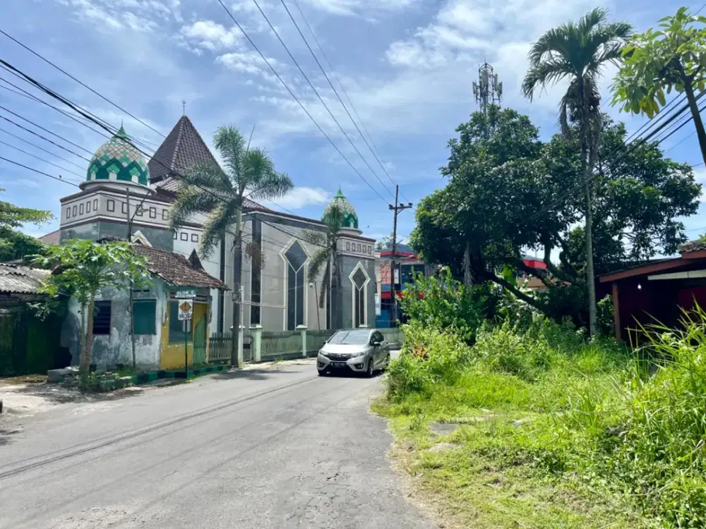 Tanah Kavling Luas 278m Dekat Masjid di Karanglo indah Malang