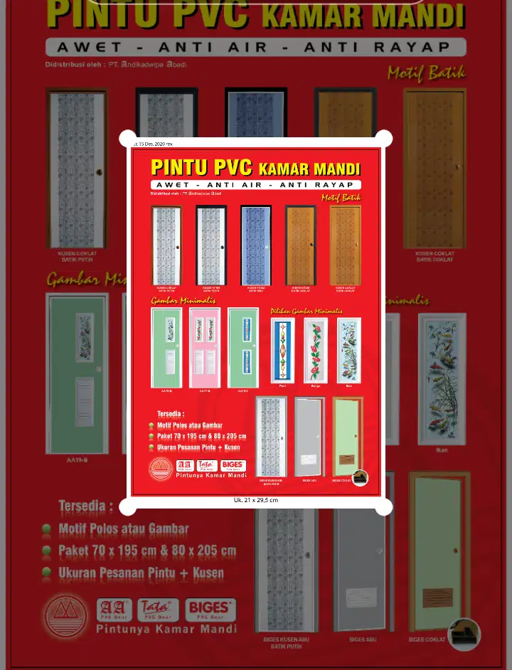 Lowongan kerja salesman pintu pvc kmr mandi