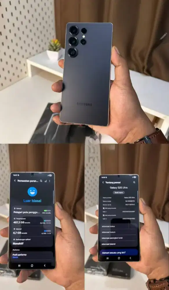 Samsung S25 ultra 512GB resmi second mulus