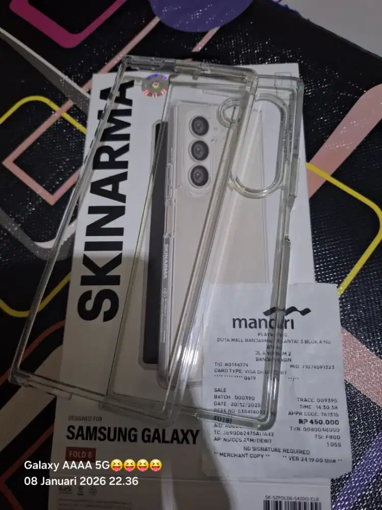 Case fold 6,bagus,,transparan..bening