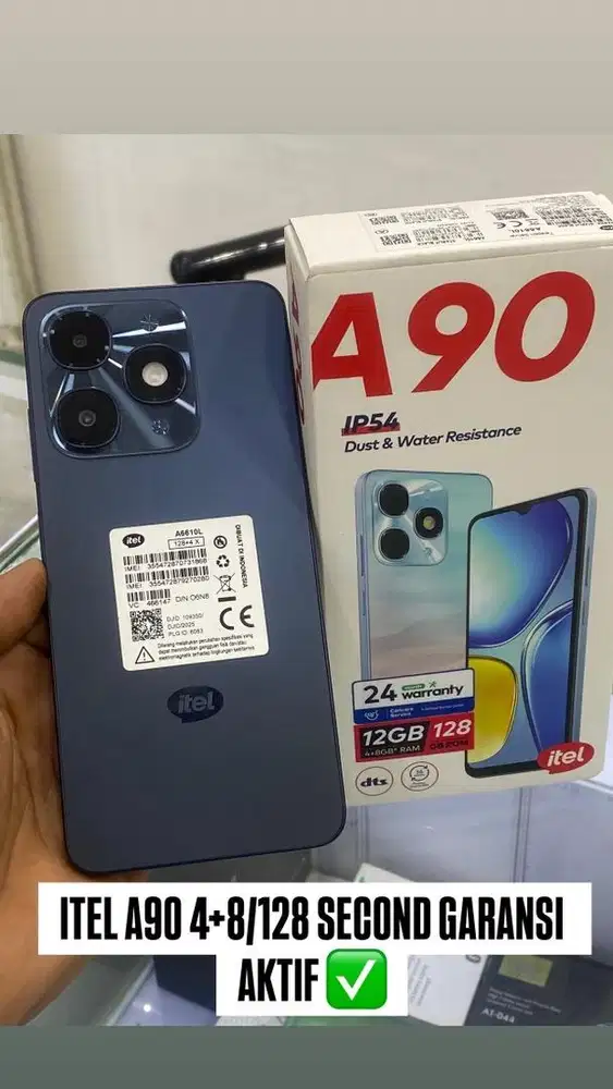 ITEL A90 4+8/128GB SECOND GARANSI AKTIF