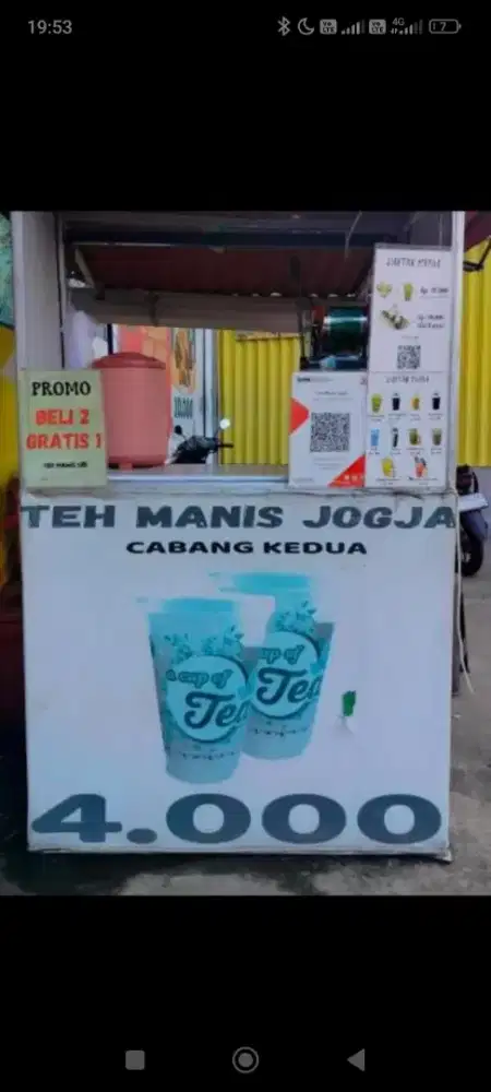 Dijual cepat ! Paket usaha es teh dan minuman,tinggal jualan! Lengkap!