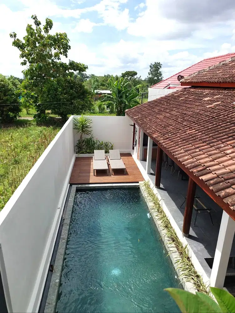 Villa View Persawahan Cantik di Prambanan Sleman