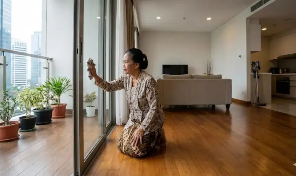 Dicari pembantu / ART harian pulang pergi apartemen medit 2