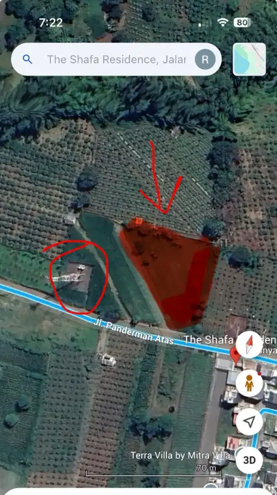 Dijual Tanah View Villa Panderman Atas Batu, Cocok Villa/Cafe