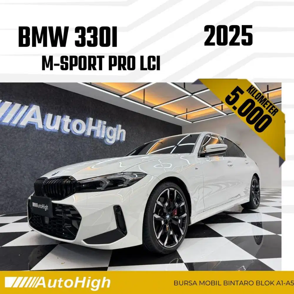 DP10% [Km5.000] 330i M-Sport Pro LCi 2025 White Reg 2024 #AUTOHIGH