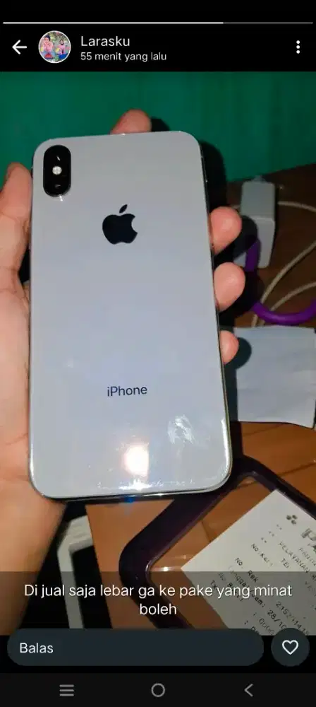 Iphone x 64 gb inter allop anti blokirblokir