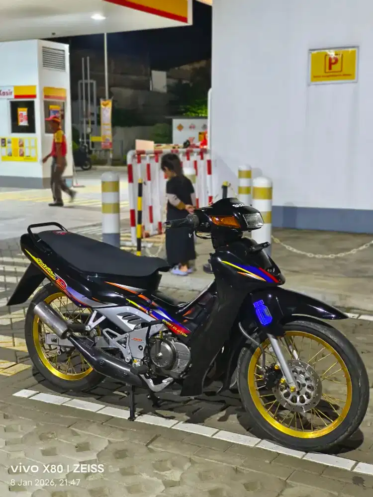 Restorasi Suzuki Satria Lumba Classic non Hiu 2 tak
