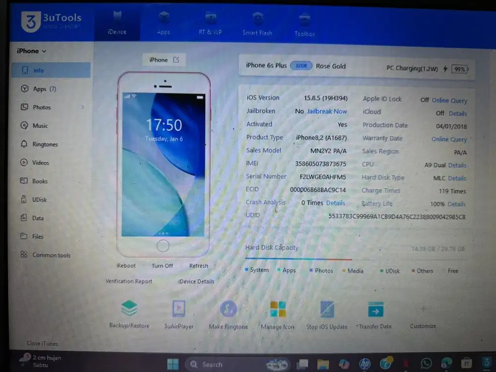 iPhone 6s Plus 32gb IBOX (PA/A) TT/BT