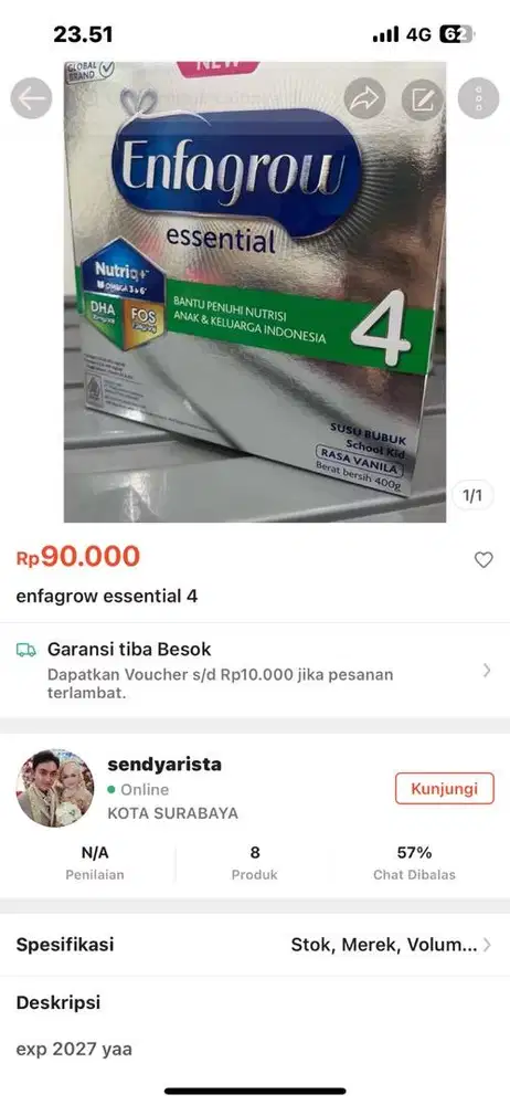 Enfagrow essential 4