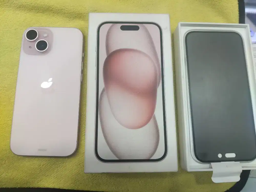 iPhone 15 128GB Pink Like New Garansi ON