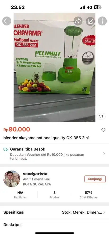 Blender Okayama National OK-355 2in1