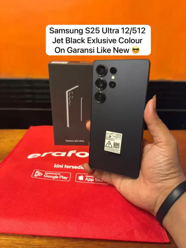 Samsung S25 Ultra 12/512 Jet Black Exlusive Colour On Garansi Like New