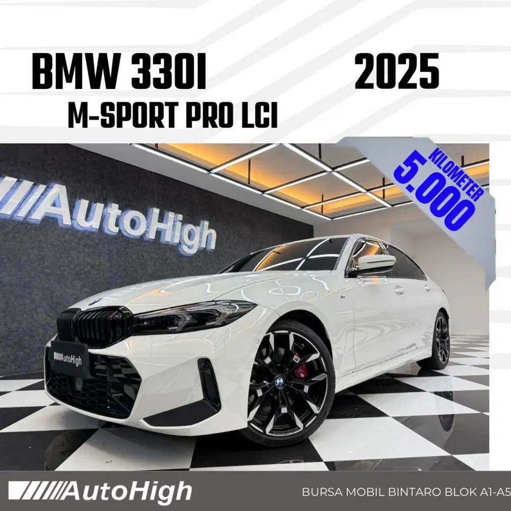 DP10% [Km5.000] 330i M-Sport Pro LCi 2025 White Reg 2024 #AUTOHIGH