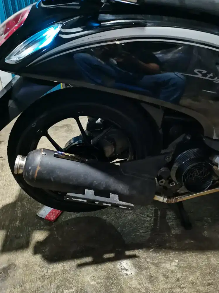 Dijual Blok seher uk 53 scoopy/beat fi tinggal templok+knalpot B-one