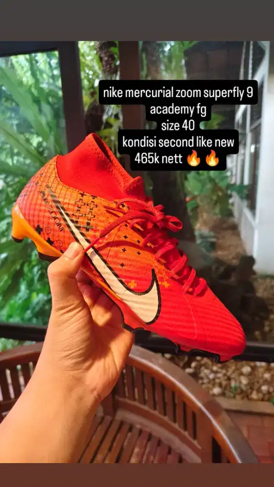 sepatu bola nike mercurial superfly 9 academy fg