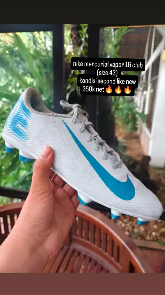 sepatu bola nike mercurial vapor 16 club  fg