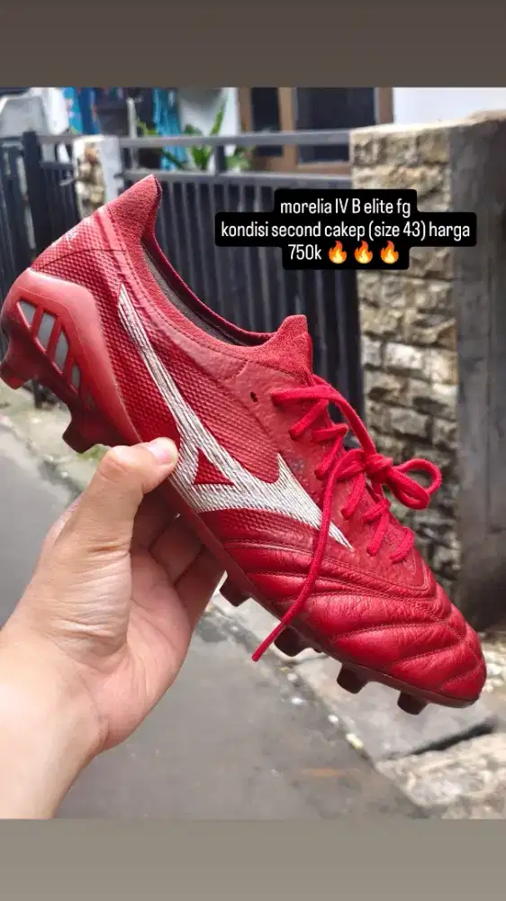 sepatu bola mizuno morelia IV B elite fg