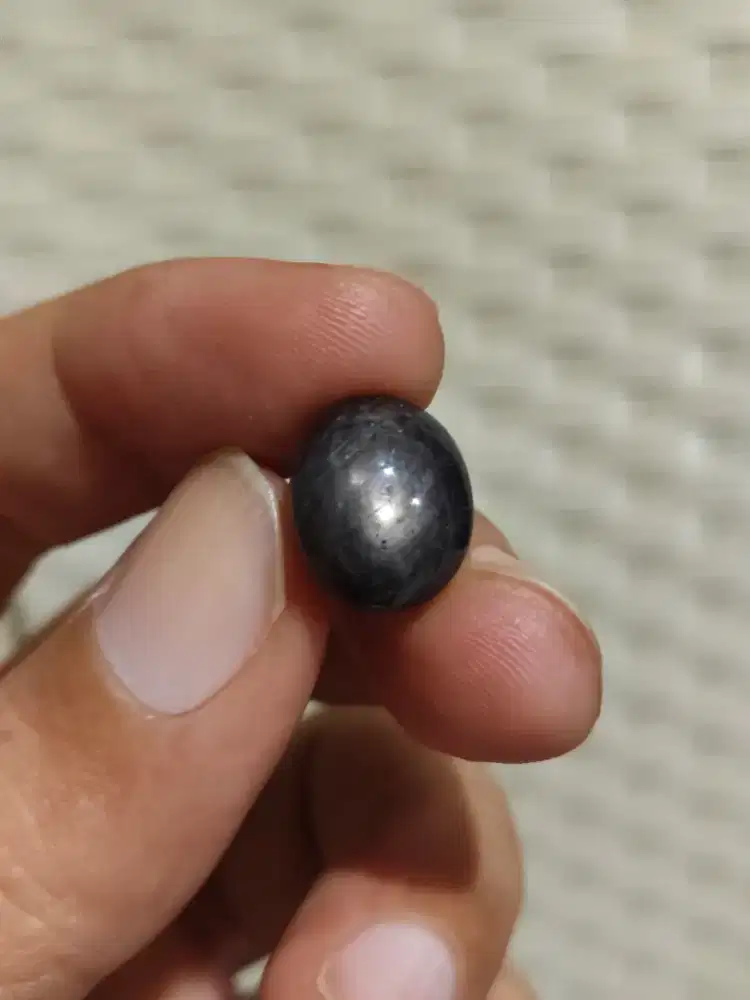 Natural Star Sapphire 13.90crt Star Tajam Menyala Memo SkyLab
