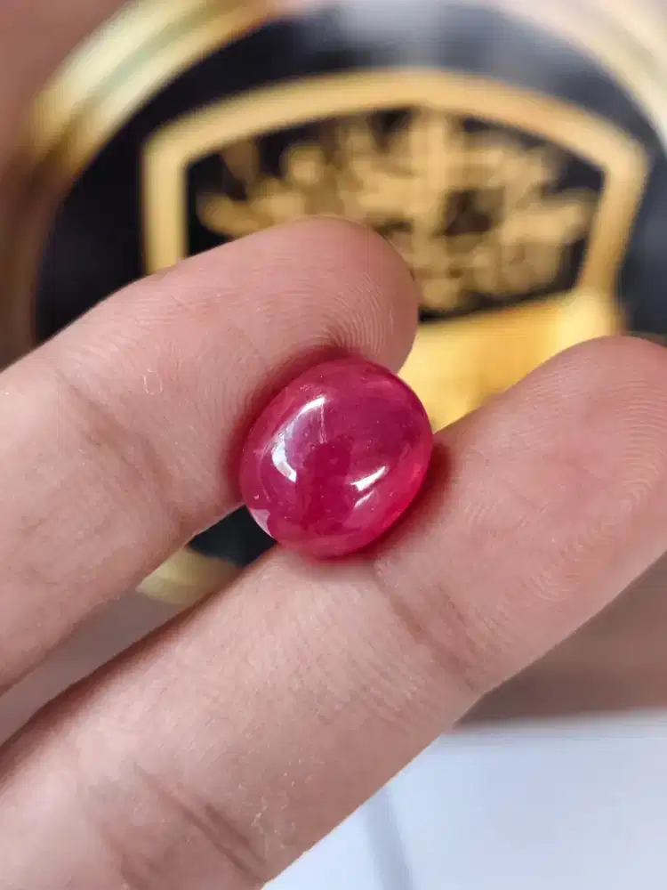 Natural Ruby Corundum Kristal 12.73crt Star Phenomenon Memo GLI