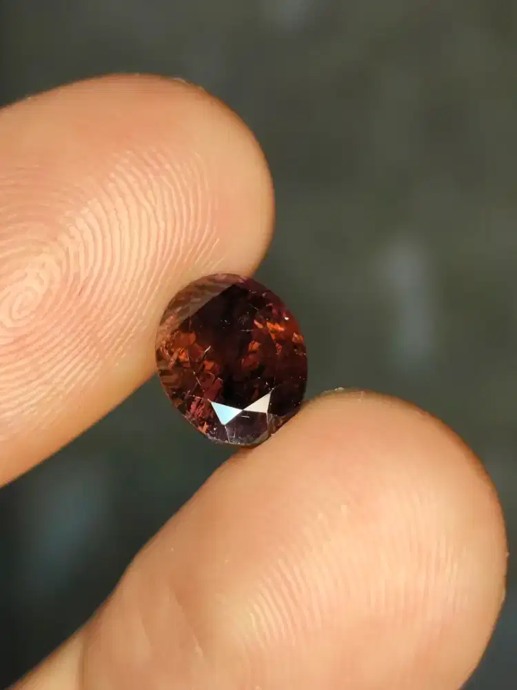 Natural Pink Tourmaline 1.86crt Kristal Luster Gemericik Memo MRI