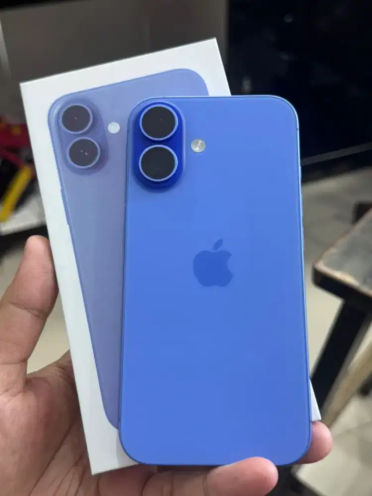 Second iPhone 16 128gb iBox Blue Marine Fullset Mulus