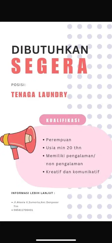 Pegawai laundry