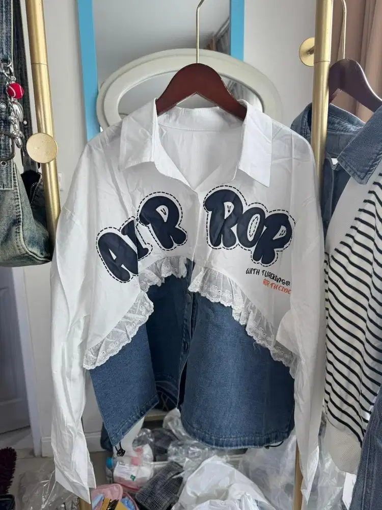 Kemeja denim oversize bkk