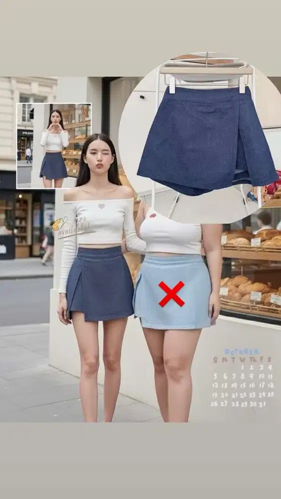 Rok celana denim bkk