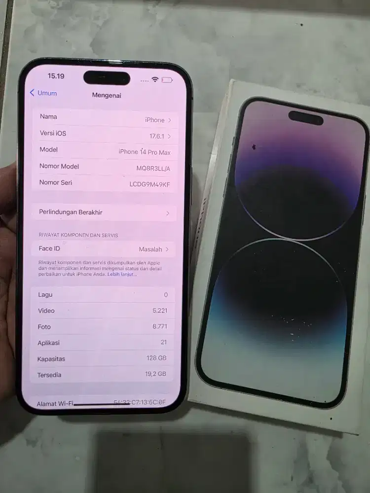 MURAH Iphone 14 promax 128gb fullset no 15 promax 13 promax 15 plus