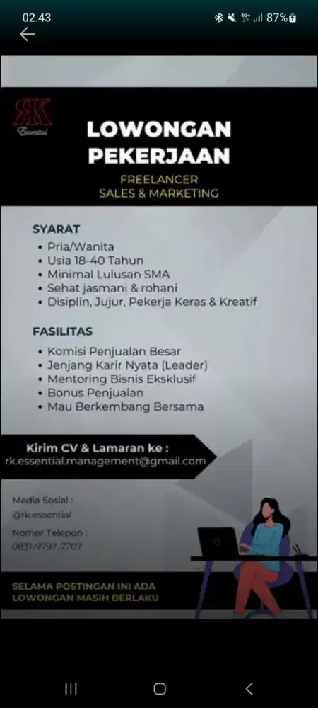 Freelance Marketing & Sales