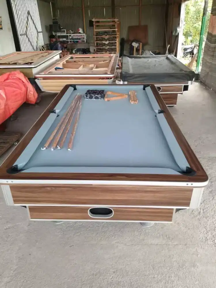 Redy Meja Billiard 7/8 Feat Harga mulai 3 Jutaan sudah dengan peralatn