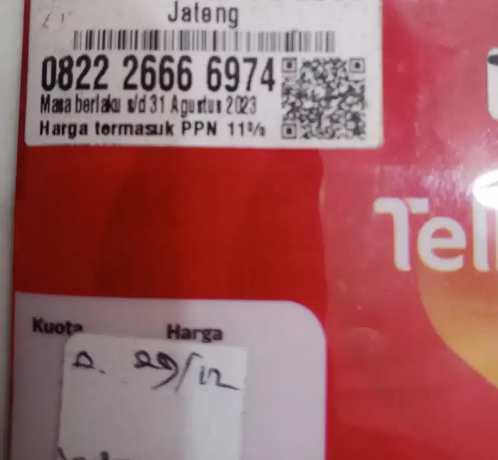 Nomor simpati cantik triple kwartet kembar rapi