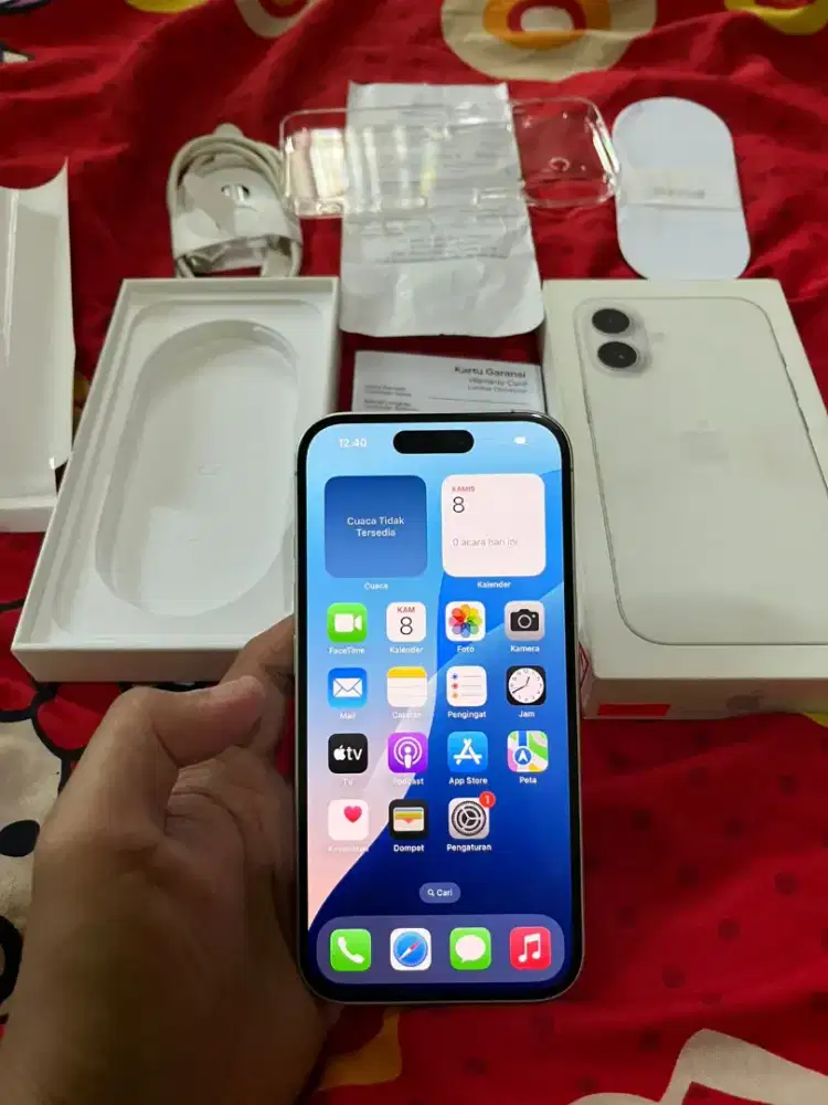 iPhone 16 iBox 128 mlus gransi aktip
