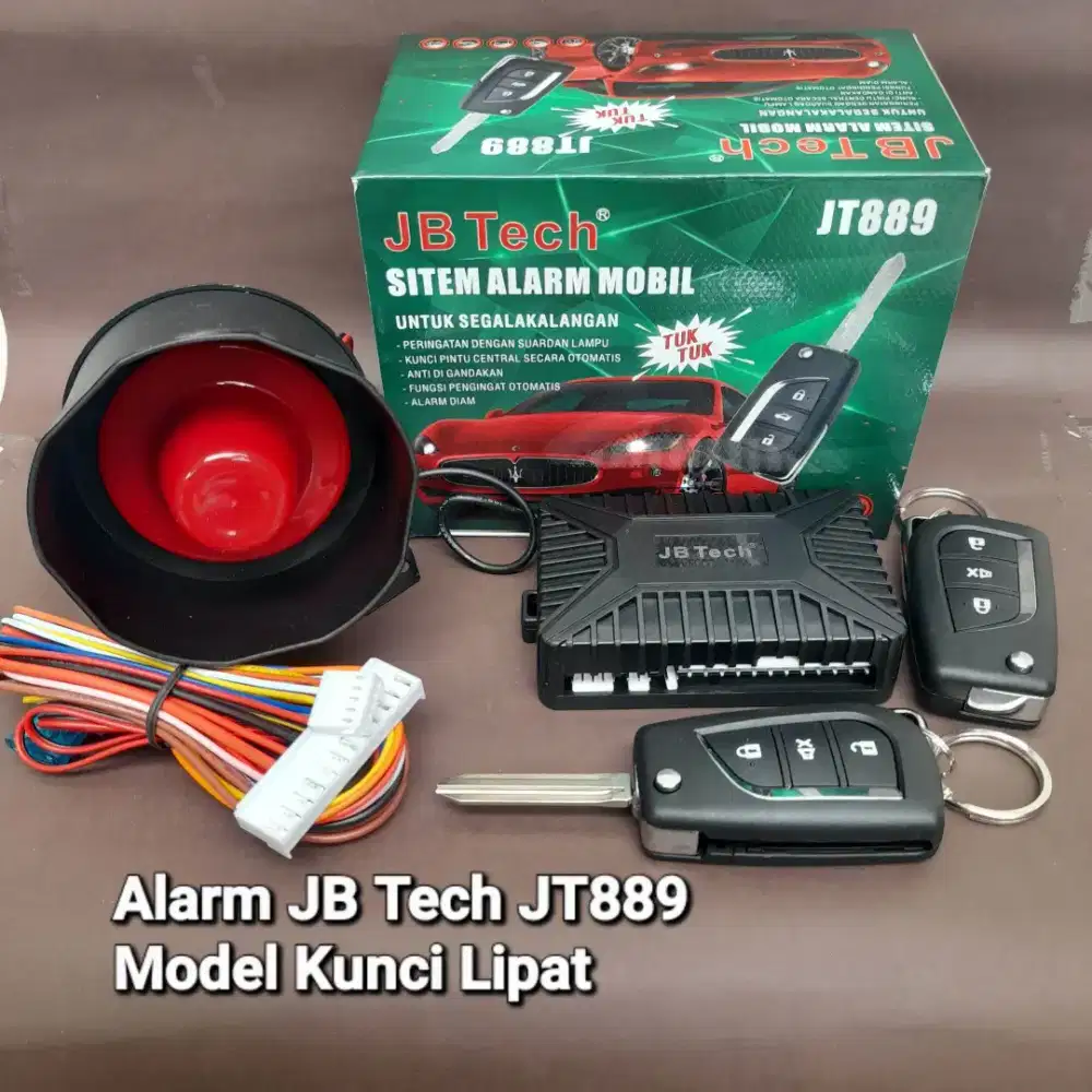 Alarm mobil model kunci lipat reborn kualitas bagus