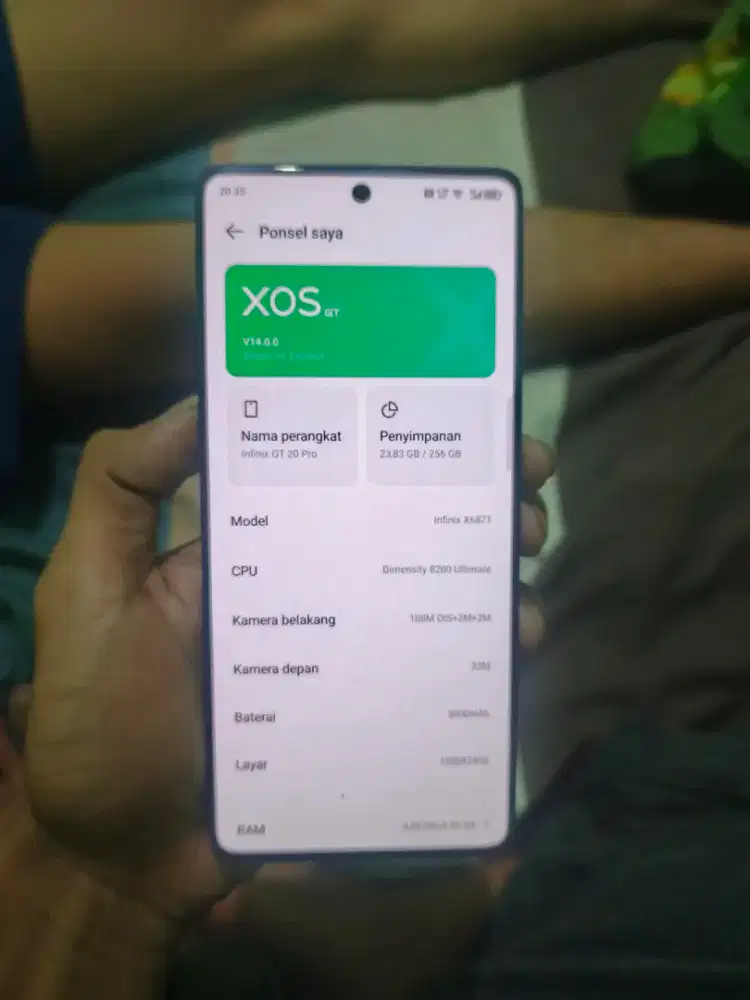 infinix GT 20 pro 8+8/256