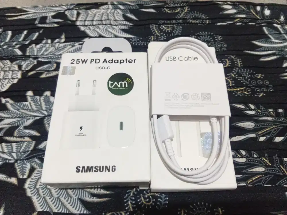 Charger Original Samsung PD 25watt Tipe C to C 3A SuperFast(New)
