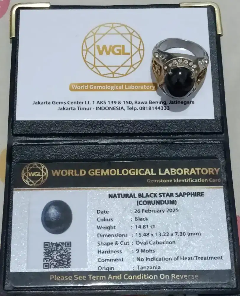 Jual permata Black star shapir Natural Ruby